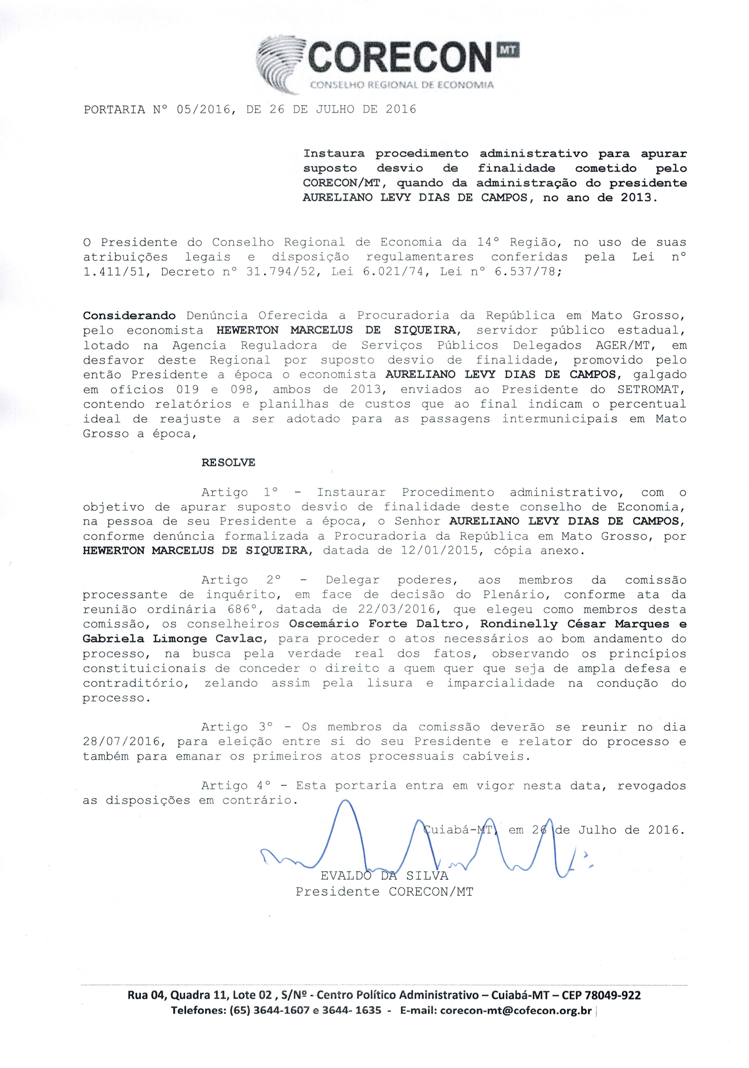 transparÊncia da administraÇÃo corecon mt conselho regional de